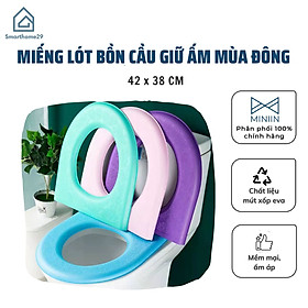 Mua Miếng Lót  Đệm Lót Bồn Cầu Giữ Ấm Mùa Đông MINIIN   Chống Thấm Nước Chất Liệu Mút Xốp EVA Mềm Mại Ấm Áp - Giao Màu Ngẫu Nhiên