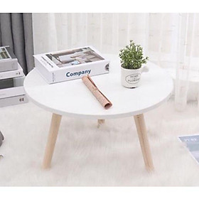 Mua Bàn trà  bàn sofa tròn bệt chân gỗ tự nhiên phòng khách  phòng ngủ cao cấp sang trọng