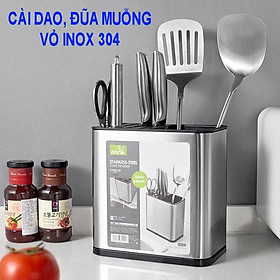 Mua Cắm Dao Đũa Thìa Inox 304 Cao Cấp Có Khay Thoát Nước