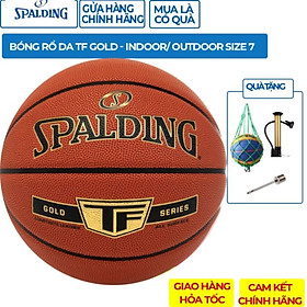 Hình ảnh Quả bóng rổ Da Spalding  Gold Series Indoor/Outdoor size 7