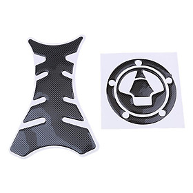 Rubber Sticker Gas Fuel Oil Tank Pad Protector Cover Decals for Kawasaki