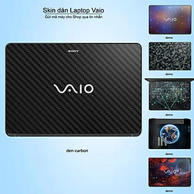 Mua Skin dán Laptop Sony Vaio màu đen carbon (inbox mã máy cho Shop)