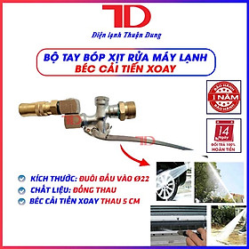 Mua Tay bóp xịt rửa máy lạnh vệ sinh điều hoà xoay 360 độ có chỉnh tia - Điện lạnh Thuận Dung