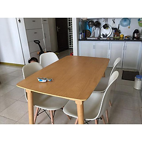Mua Bộ bàn ăn 4 ghế màu trắng 120 x 75 x 75cm