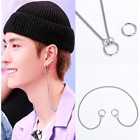 Bông tai unisex đeo phía sau độc lạ 