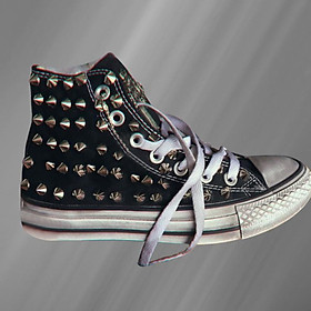 Giày vải cũ bẩn và bẩn trên đường cao tốc Hip-Hop SHOET SHOED SNEAKER Color: 1 Shoe Size: 41