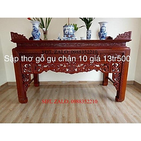 Mua ️ Sập thờ gụ chân 10 phun PU đồ gỗ nội thất nhà cửa đẹp