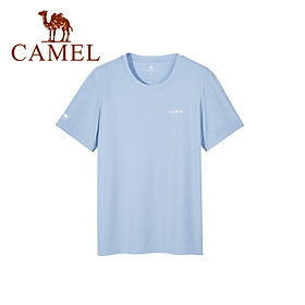 Áo thun nam thể thao CAMEL mùa xuân hè mới thấm hút mồ hôi nhanh thời trang hàng đầu áo sơ mi nửa tay rộng thoáng khí thấm hút mồ hôi ngắn tay