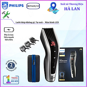 Tông đơ cắt tóc cao cấp Philips HC9420/15 dễ dàng chọn và khóa hơn 60 cài đặt chiều dài từ 0.5 đến 42 mm - Hàng Nhập Khẩu