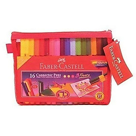 Bút Lông Màu Connector+Sách Tô Màu+Túi Lưới 88-2008-01 Faber Castell