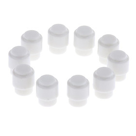 10 Pcs Of Set 3 Way Toggle Switches Knobs Cap Tip For Electric Guitar White