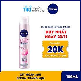 Xịt Ngăn Mùi NIVEA Serum Trắng Mịn (100ml) - 80020