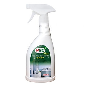 Tẩy cặn canxi vách kính, vòi sen inox, bồn sứ, gạch men HGO Plus 500ml