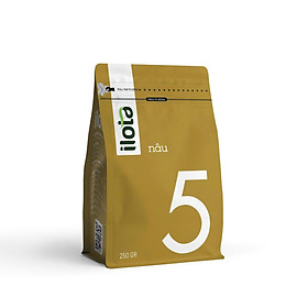 Cà Phê ILOTA 5 NÂU rang xay nguyên chất cafe ngon pha phin Coffee Nâu Sữa Đá gói 250gr
