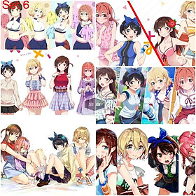Mua Bộ 6 Áp phích - Poster Anime Kanojo, Okarishimasu - Dịch Vụ Thuê Bạn Gái (bóc dán) - A3, A4, A5 - Set 6,Khổ A5 có cán tại Song Sinh Manga Shop