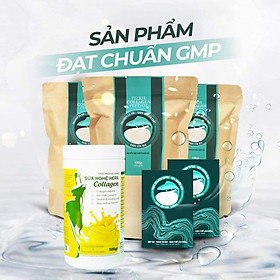 COMBO 3 GÓI PIZKIE  COLLAGEN PEPTIDE CÁ HỒI NHẬT BẢN - HỖ TRỢ TĂNG ĐÀN HỒI CHO DA, GIÚP HẠN CHẾ QUÁ TRÌNH LÃO HÓA DA, GIẢM NẾP NHĂN, GIÚP DƯỠNG ẨM, NGĂN NGỪA RỤNG TÓC (TẶNG KÈM HỘP SỮA NGHỆ HERA COLLAGEN 500GR) 