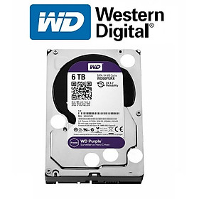 Ổ Cứng HDD Western Digital Purple 6TB 3.5 inch Sata 3 - Hàng Nhập Khẩu