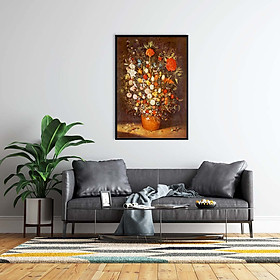 Tranh canvas treo tường bình hoa nghệ thuật - BH015