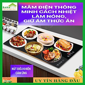 MÂM ĐIỆN THÔNG MINH CÁCH NHIỆT LÀM NÓNG, GIỮ ẤM THỨC ĂN NÚT CẢM ỨNG