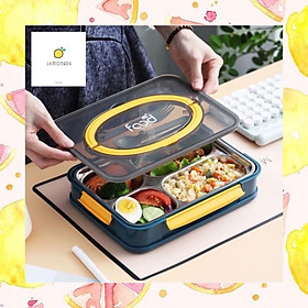 Hộp Cơm Văn Phòng 4 Ngăn Tiện Dụng Có Thể Hâm Nóng KT040