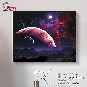 Mua Tranh tô màu theo sô Gam trừu tượng vũ trụ TT4334