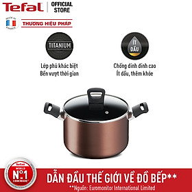 Nồi thân cao đế từ Tefal Day By Day 22cm G1436105 - Hàng chính hãng