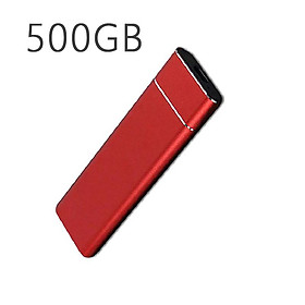 SSD Bên ngoài 500GB 1TB Drive Solid Drive ổ đĩa Flash Typable Typec USB USB Mini Slim Transfer High Transfer FLASH MOMIME MOMITE Màu sắc: 500GB màu đỏ