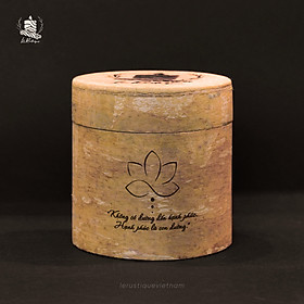 Nến Thơm Trị Liệu Le Rustique Khắc Hình Đức Phật - 9 Mùi Hương - Hũ Nến Vỏ Quế Tự Nhiên - Nến Thơm Cao Cấp - Nến Thơm An Toàn Sức Khỏe - 100g