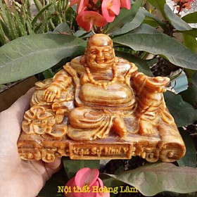 Tượng Di Lặc Vạn Sự Như Ý gỗ huyết long HL08