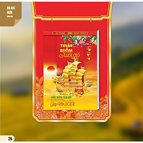 Bộ lịch bloc siêu đại 2024 - AH07 Thuận Buồm Xuôi Gió