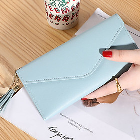Ví cầm tay nữ bảng dài góc nhọn Bill cao cấp nhiều ngăn tiện lợi thời trang