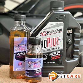 Nhớt xe máy xe tay côn động cơ 4 thì Maxima Pro Plus+ 10W50 100% Synthetic