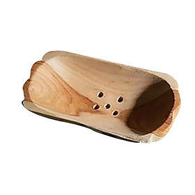 Wood Soap Dish Storage Holder Soap Box Container Shower Plate Bathroom