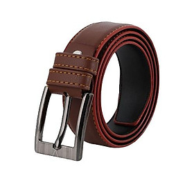 Thắt lưng nam Huy Hoàng 3,5P may viền màu bò, đen, nâu HC4004-05-06