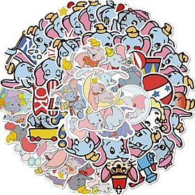 Sticker dán cao cấp Voi Dumbo Cực COOL ms#188