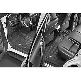 Thảm lót sàn xe ô tô TOYOTA RAV4 2013-2018 Nhãn hiệu Macsim 3W chất liệu nhựa TPE đúc khuôn cao cấp - màu đen