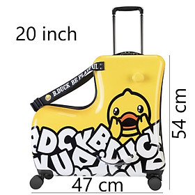 Vali bduck có chỗ ngồi cho bé