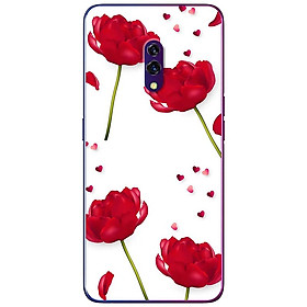 Ốp lưng dành cho Oppo K3 mẫu Hoa đỏ nền trắng