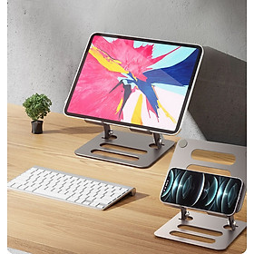 Giá Đỡ Để Bàn Dành Cho Máy Tính Bảng, Ipad  081- Chất Liệu Hợp Kim Nhôm Cao Cấp