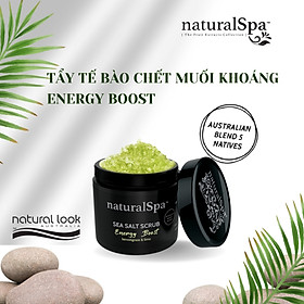 Tẩy tế bào chết muối khoáng chống oxy hóa, khôi phục làn da tươi sáng tự nhiên - naturalSpa Energy Boost Sea Salt Scrub 500gr