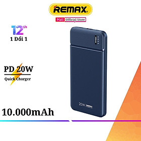 Pin sạc dự phòng 10000mAh Remax RPP-287 hỗ trợ sạc nhanh PD 20W - Hàng Chính Hãng Remax Bảo Hành 12 Tháng Lỗi 1 Đổi 1