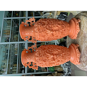 Mua Cặp Lục Bình Cửu Long Đá Đúc - cao 35cm