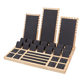 Jewelry Box, Microfiber Cloth Jewelry Organizer for Earring Bangle Bracelet Necklace Rings Clear Jewelry Display case