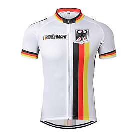 Đội Tuyển Đức Đi Xe Đạp Jersey Nam Mùa Hè Đi Xe Đạp Quần Áo Thoáng Khí Xe Đạp Mtb Jersey Nhanh Khô Xe Đạp Áo Sơ Mi Maillot Ciclismo Color: Color 8 Size: S