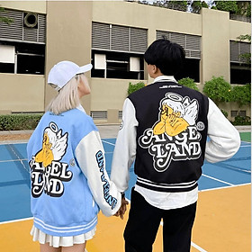 ÁO KHOÁC HOODIE NÚT BẤM BÓNG CHÀY ANGEL LAND SIÊU HOT TH