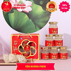 Lốc 6 Hũ Yến Chưng Đường Phèn Nhân Việt 30% Yến 70ml/Hũ