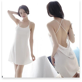 Đầm ngủ hai dây cao cấp chéo lưng gợi cảm