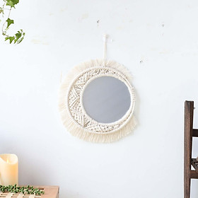 Bohemia Macrame Round Mirror Makeup Mirror Decorative Mirrors Home Decor