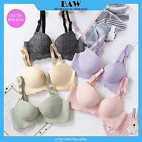 Áo Ngực Su Đệm Dày Nâng Ngực Tạo Khe Siêu Quyến Rũ Thương Hiệu Baw mã AN04 - Tím - 3475