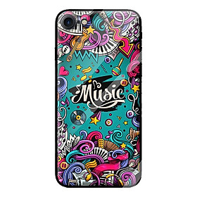 Ốp lưng kính cường lực cho iPhone 8 MÀU SẮC 8 - Hàng chính hãng